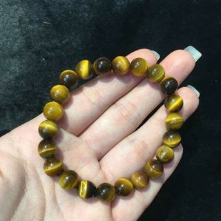 Vòng đá mắt hổ nâu vàng