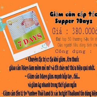 liệu trình giảm cân 7 ngày thái lan