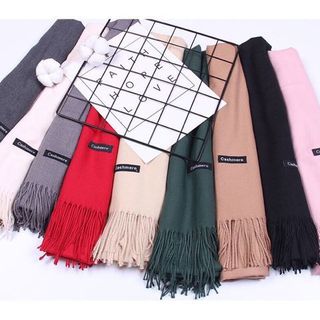 Khăn quàng cashmere chất dày dặn