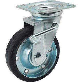 Bánh xe đẩy hàng cao su xoay có khoá hãng Nansin Nhật bản