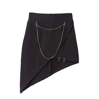 chân váy lệch tà