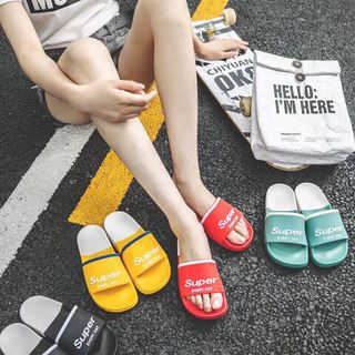 dép quai ngang nhựa nhiều màu