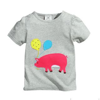 Áo heo hồng bé gái Funygame size 18 tháng-6 tuổi