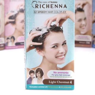 Thuốc Nhuộm Tóc Phủ Bạc Dạng Gội Rechenna EZ Speedy Hair Color-EX 60/60g
