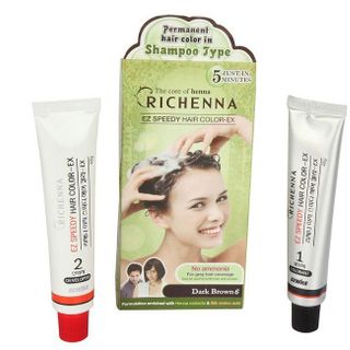 Thuốc Nhuộm Tóc Phủ Bạc Dạng Gội Rechenna EZ Speedy Hair Color-EX 60/60g