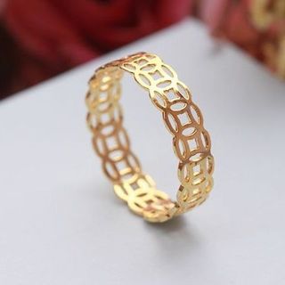 Nhẫn kim tiền vàng 10k giá xưởng