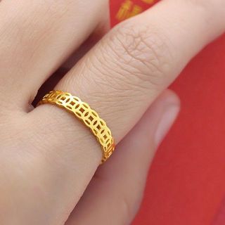 Nhẫn kim tiền vàng 10k giá xưởng