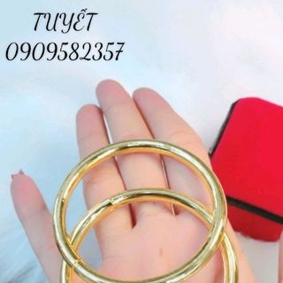 VÒNG TAY TRƠN MẠ 24K