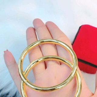 VÒNG TAY TRƠN MẠ 24K