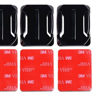 Bộ 4 Miếng Dán 3M Thẳng Cong Và 4 Đế Cong Thẳng Phẳng Cho Gopro SJCAm XIAOMI YI