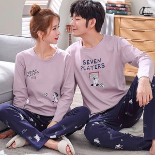 Đồ bộ mặc nhà nam 2 gam màu xanh tím cho bạn thêm nổi bật 222