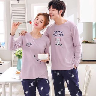 Đồ bộ mặc nhà nam 2 gam màu xanh tím cho bạn thêm nổi bật 222