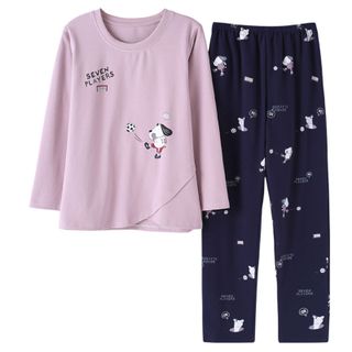 Đồ bộ mặc nhà nữ 2 gam màu xanh tím cho bạn thêm nổi bật 222