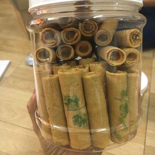 Bánh ống ngò nhân bơ đậu phộng 500g