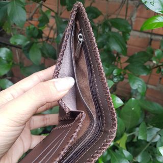 ví da bò tại xưởng ví da bóp da ví da bò ví handmade ví đan thủ công ví đan viền xưởng ví