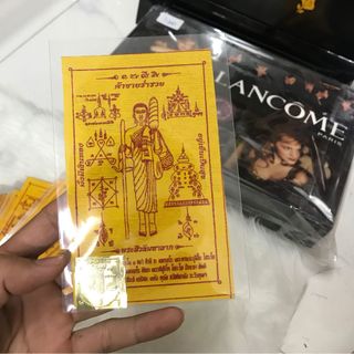 Combo phép thánh tăng tài lộc Sivali và lá yant vàng Thái Lan