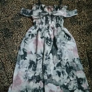 đầm 2 dây kèm nơ cột