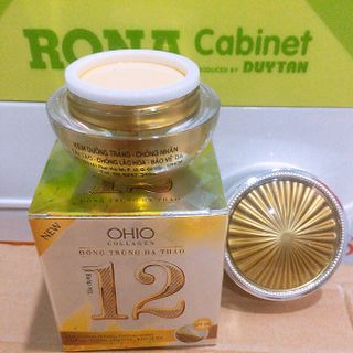 kem dưỡng trắng OHIO 12 tác dụng Colagen-Đông Trùng Hạ Thảo