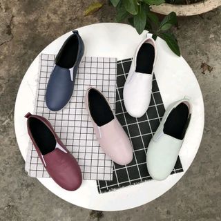 Slip on siêu xinh da thật