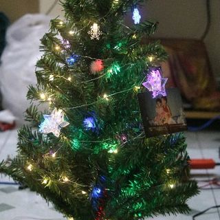 Cây thông noel giáng sinh đèn fairy light full phụ kiện