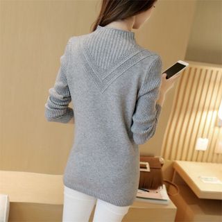 ÁO LEN CỔ ĐAN HỌA TIẾT CHỮ V AL1314 175