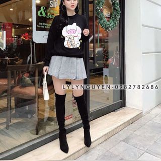 Áo nỉ Heo bông thần tài tiền vô như nước nha mn