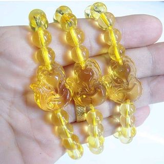 chuỗi đeo tay phong thủy 8li mặt hồ ly giá sỉ 25k 1 chuỗi