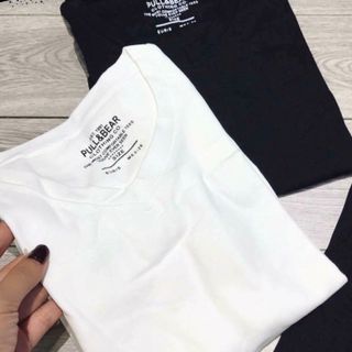 Áo thun Pull bear cổ tim tay dài chất siêu đẹp nha các nàng ơiiii