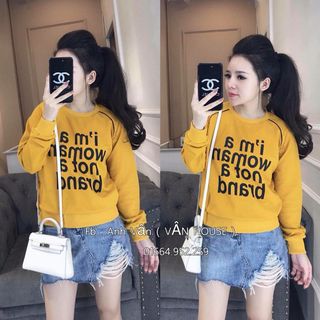 Áo nỉ viền chữ Zara New Hot Hittttt