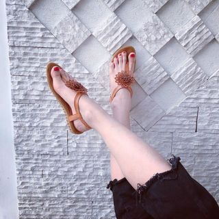 giày sandal hoa xinh