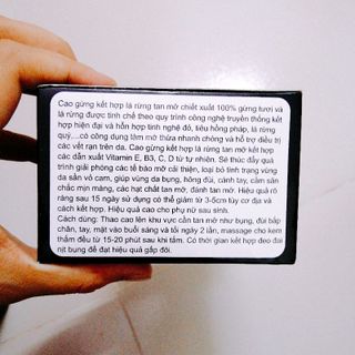 cao gừng lá rừng tan mỡ