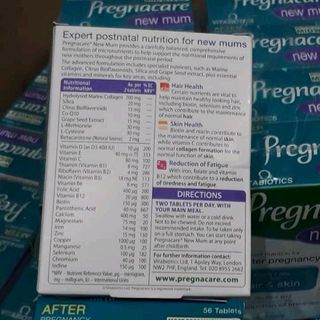 Vitamin dưỡng da và tóc cho các mẹ Pregnacare New Mum