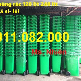 Thùng rác giá rẻ tại vĩnh long- thùng rác 120L 240L 660L giá thấp