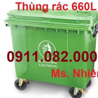 Thùng rác giá rẻ tại vĩnh long- thùng rác 120L 240L 660L giá thấp
