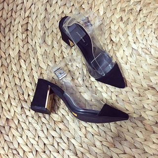 giày sandal cao got mui nhọn