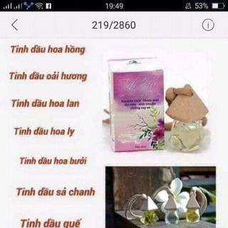 tinh dầu thơm ngân bình