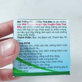Bột Trắng Răng Châu Thái Bảo