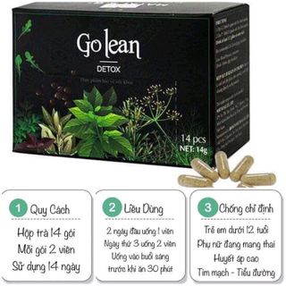 Trà giảm cân thảo mộc Golean detox giá sỉ