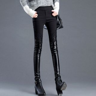 Quần legging nữ ren phối thunphong cách mới lạ không đụng hàng 102