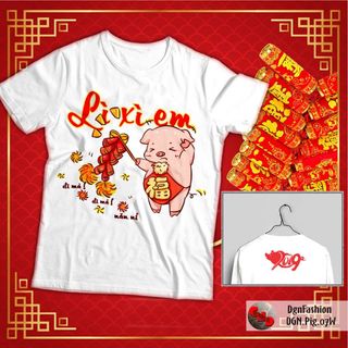 ÁO THUN IN HÌNH TẾT CỰC HOT - ATET01