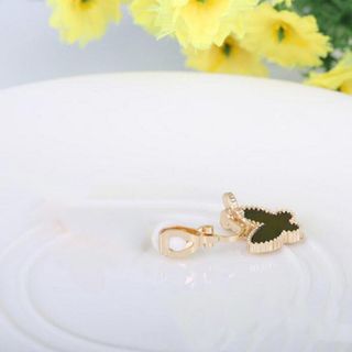 W155 Bông tai kẹp hình đôi bướm bay xinh xắn thời trang
