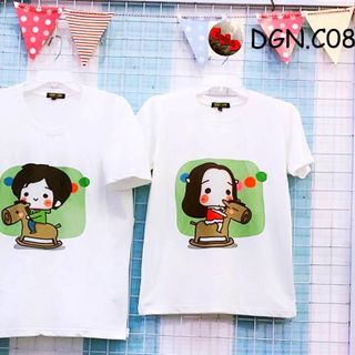 Áo thun nữ in hình form rộng hàn quốc vải dày mịn - ATHOT02
