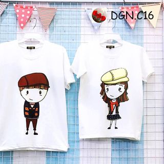 Áo thun nữ in hình form rộng hàn quốc vải dày mịn - ATHOT02