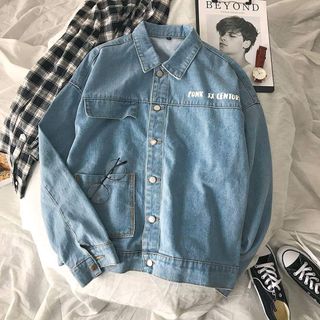 khoác jean unisex form rộng