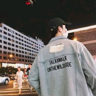 khoác jean unisex nam nữ hiện đại
