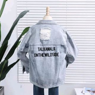 khoác jean unisex nam nữ hiện đại