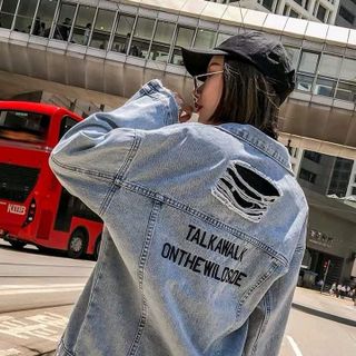 khoác jean unisex nam nữ hiện đại
