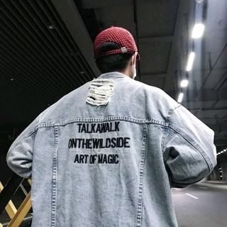khoác jean unisex nam nữ hiện đại