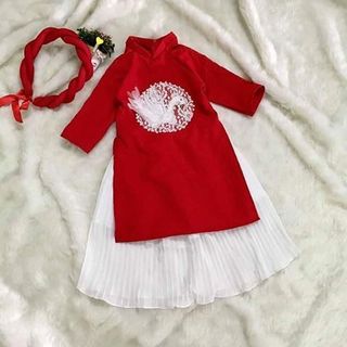 Sét áo dài siêu xinh cho bé gái từ 1 đến 10 tuổi