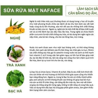 Sữa rửa mặt Naface